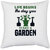UDNAG White Polyester 'Gardening | Life begins the day you start a garden' Pillow Cover [16 Inch X 16 Inch]