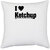 UDNAG White Polyester 'Couple | i love my wifeb' Pillow Cover [16 Inch X 16 Inch]