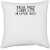 UDNAG White Polyester 'Husband | trophy husband' Pillow Cover [16 Inch X 16 Inch]