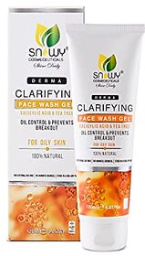 Snowy Cosmeceuticals Derma Clarifying Face Wash Gel With Salicylic  Tea Tree For Oily Pimple Skin  Acne Treatment- 120ML