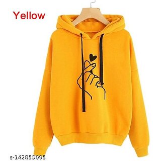                       SV-YELLOW HAND PRINT SWEATSHIRT                                              