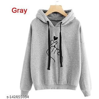                       SV-GREY HAND PRINT SWEATSHIRT                                              