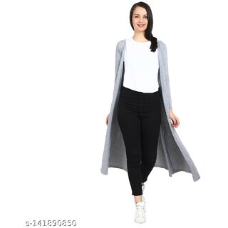                       Raabta Grey Viscosh Shurg For Women                                              