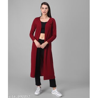 Raabta Maroon Viscose Shurg For Women Raabta Maroon Viscose Shurg For Women