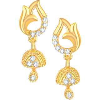                       Vighnaharta Shimmering Beautiful Gold Plated Screw back alloy studs Earring for Women and Girls [VFJ1873ERG ]                                              