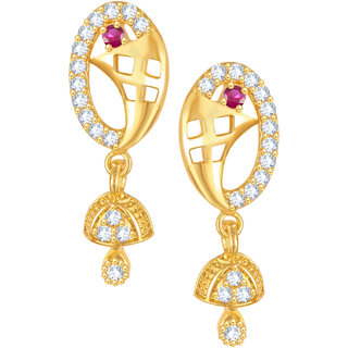                       Vighnaharta Beautiful Gold Plated Screw back alloy Studs Earring for Women and Girls [VFJ1875ERG ]                                              