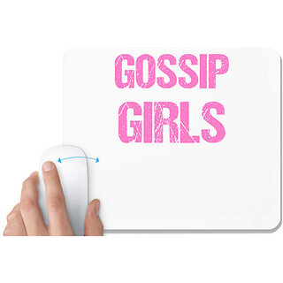                       UDNAG White Mousepad 'Gossip Girl' for Computer / PC / Laptop [230 x 200 x 5mm]                                              