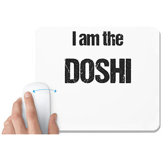                      UDNAG White Mousepad 'Doshi | I am the Doshi' for Computer / PC / Laptop [230 x 200 x 5mm]                                              