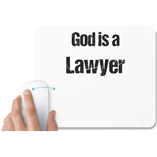                       UDNAG White Mousepad 'Lawyer | is Lawyer' for Computer / PC / Laptop [230 x 200 x 5mm]                                              