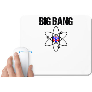                       UDNAG White Mousepad 'Element | Big Bang' for Computer / PC / Laptop [230 x 200 x 5mm]                                              