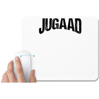                       UDNAG White Mousepad 'Jugaad' for Computer / PC / Laptop [230 x 200 x 5mm]                                              