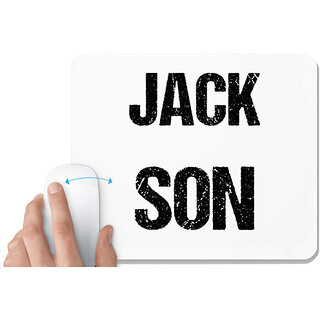                       UDNAG White Mousepad 'Jack Son' for Computer / PC / Laptop [230 x 200 x 5mm]                                              