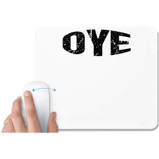                       UDNAG White Mousepad 'Oye' for Computer / PC / Laptop [230 x 200 x 5mm]                                              