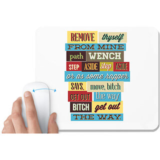                       UDNAG White Mousepad 'meme' for Computer / PC / Laptop [230 x 200 x 5mm]                                              