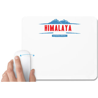                       UDNAG White Mousepad 'Himalaya Mountain' for Computer / PC / Laptop [230 x 200 x 5mm]                                              