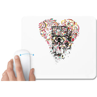                       UDNAG White Mousepad 'Danger | Death tank' for Computer / PC / Laptop [230 x 200 x 5mm]                                              