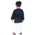 Kid Kupboard  Pure Cotton  Full-Sleeves  Baby Boy's  Black Kurta and White Pyjama Set