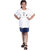 Kid Kupboard | Pure Cotton | Half-Sleeves | Girl's | White | Solid | T-Shirt | Round Neck