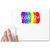 UDNAG White Mousepad 'LGBTQ+ | LGBTQ' for Computer / PC / Laptop [230 x 200 x 5mm]