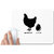UDNAG White Mousepad 'Chicken & egg | Story of Chicken and Egg' for Computer / PC / Laptop [230 x 200 x 5mm]
