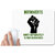 UDNAG White Mousepad 'Unity | Introverts unite separately in your own home' for Computer / PC / Laptop [230 x 200 x 5mm]