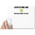 UDNAG White Mousepad 'I went outside once the graphic werent that great' for Computer / PC / Laptop [230 x 200 x 5mm]