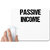 UDNAG White Mousepad 'Passive Income' for Computer / PC / Laptop [230 x 200 x 5mm]