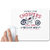 UDNAG White Mousepad 'Choppers Bike | Custom Made Choppers American Dream' for Computer / PC / Laptop [230 x 200 x 5mm]