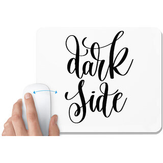                       UDNAG White Mousepad 'Dark Side' for Computer / PC / Laptop [230 x 200 x 5mm]                                              