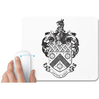                       UDNAG White Mousepad 'Logo | Pactum Serva' for Computer / PC / Laptop [230 x 200 x 5mm]                                              