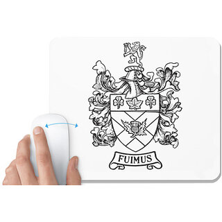                       UDNAG White Mousepad 'Logo | FUIMUS' for Computer / PC / Laptop [230 x 200 x 5mm]                                              