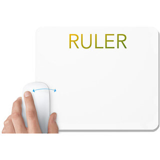                       UDNAG White Mousepad 'Ruller' for Computer / PC / Laptop [230 x 200 x 5mm]                                              