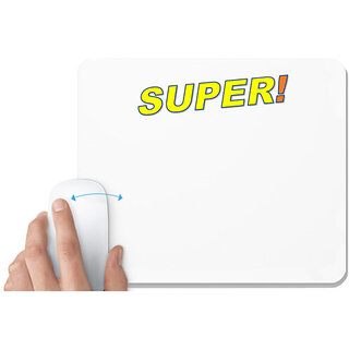                       UDNAG White Mousepad 'Super' for Computer / PC / Laptop [230 x 200 x 5mm]                                              