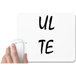                       UDNAG White Mousepad 'Couple | UL TE' for Computer / PC / Laptop [230 x 200 x 5mm]                                              