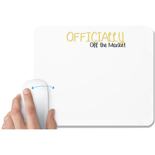                       UDNAG White Mousepad 'Officially off the market' for Computer / PC / Laptop [230 x 200 x 5mm]                                              