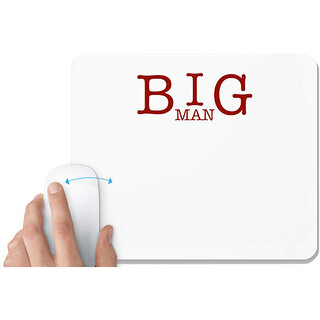                       UDNAG White Mousepad 'Father Son | Big Man' for Computer / PC / Laptop [230 x 200 x 5mm]                                              