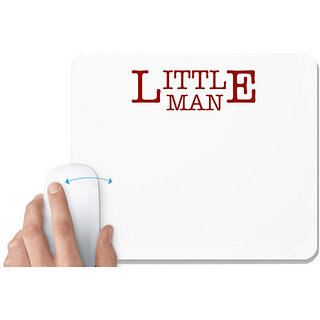                       UDNAG White Mousepad 'Father Son | Little Man' for Computer / PC / Laptop [230 x 200 x 5mm]                                              