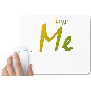                       UDNAG White Mousepad 'Father Son | mini Me' for Computer / PC / Laptop [230 x 200 x 5mm]                                              