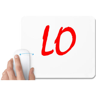                       UDNAG White Mousepad 'Couple | Lo' for Computer / PC / Laptop [230 x 200 x 5mm]                                              