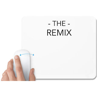                       UDNAG White Mousepad 'The Remix' for Computer / PC / Laptop [230 x 200 x 5mm]                                              