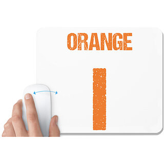                       UDNAG White Mousepad 'Navratri | Orange' for Computer / PC / Laptop [230 x 200 x 5mm]                                              