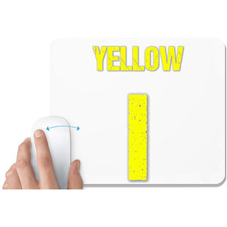                       UDNAG White Mousepad 'Navratri | Yellow' for Computer / PC / Laptop [230 x 200 x 5mm]                                              