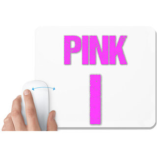                       UDNAG White Mousepad 'Navratri | Pink' for Computer / PC / Laptop [230 x 200 x 5mm]                                              