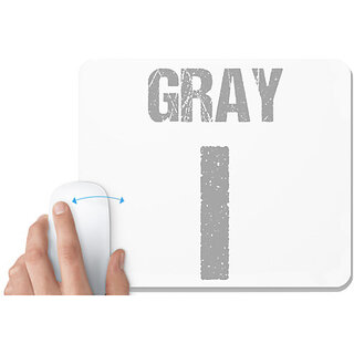                       UDNAG White Mousepad 'Navratri | Gray' for Computer / PC / Laptop [230 x 200 x 5mm]                                              