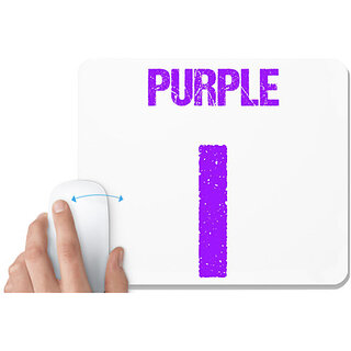                       UDNAG White Mousepad 'Navratri | Purple' for Computer / PC / Laptop [230 x 200 x 5mm]                                              