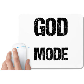                       UDNAG White Mousepad 'mode' for Computer / PC / Laptop [230 x 200 x 5mm]                                              