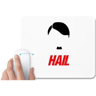                       UDNAG White Mousepad 'Hit*er | Hail' for Computer / PC / Laptop [230 x 200 x 5mm]                                              