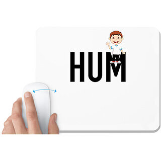                       UDNAG White Mousepad 'Couple | Hum' for Computer / PC / Laptop [230 x 200 x 5mm]                                              