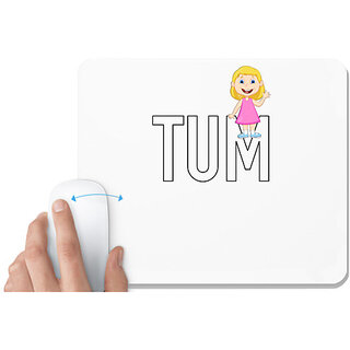                       UDNAG White Mousepad 'Couple | Tum' for Computer / PC / Laptop [230 x 200 x 5mm]                                              