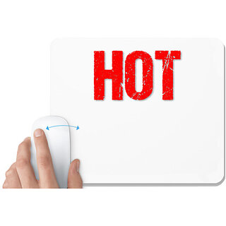                       UDNAG White Mousepad 'Couple | Hot' for Computer / PC / Laptop [230 x 200 x 5mm]                                              